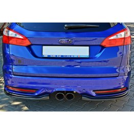 Накладки сплиттеры боковые на задний бампер на Ford Focus III ST Estate